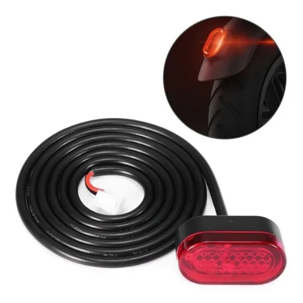 Luz Trasera Repuesto Scooter Eléctrico Xiaomi Cable Largo 90cm